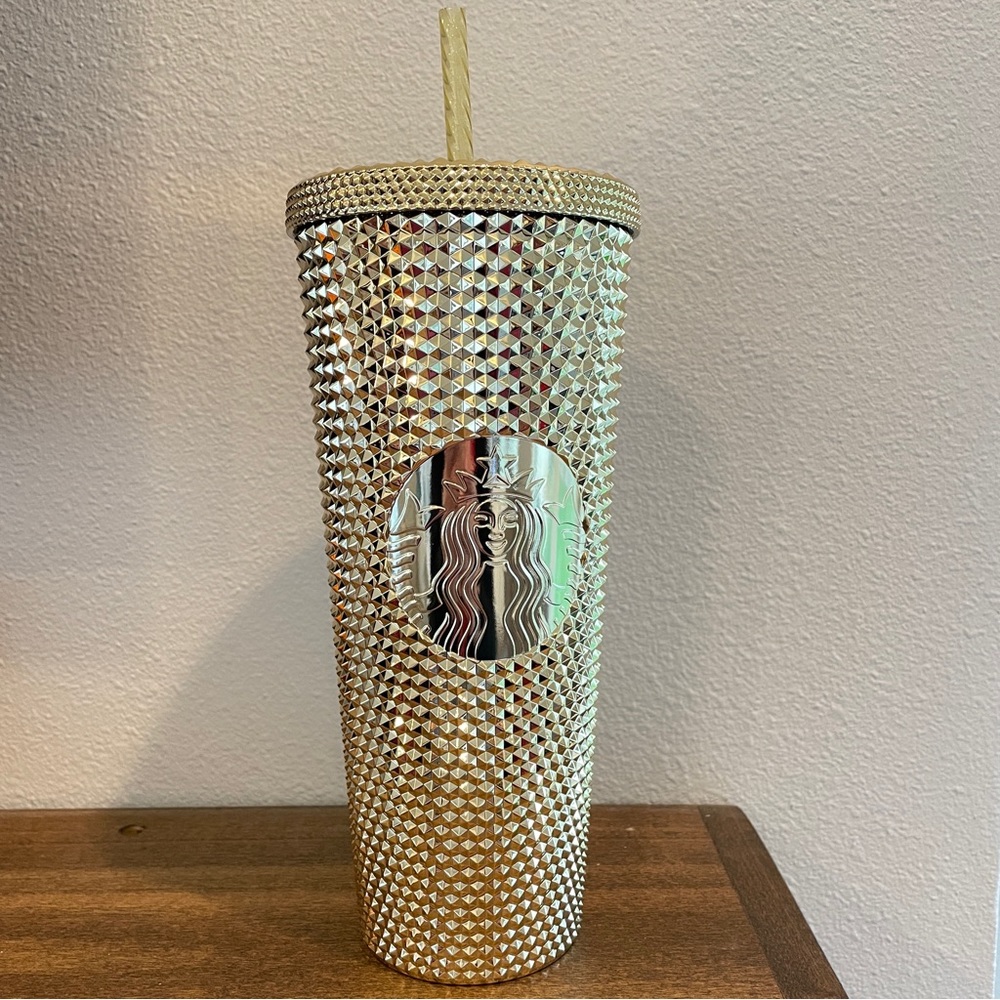 Starbucks gold studded tumbler 2022 Christmas 24oz NEW